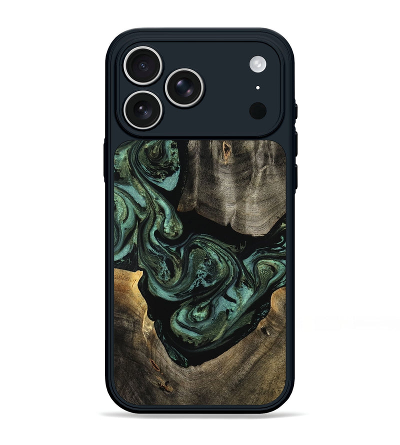 iPhone 17 Pro Max Wood Phone Case - Elliot (Green, 801062)