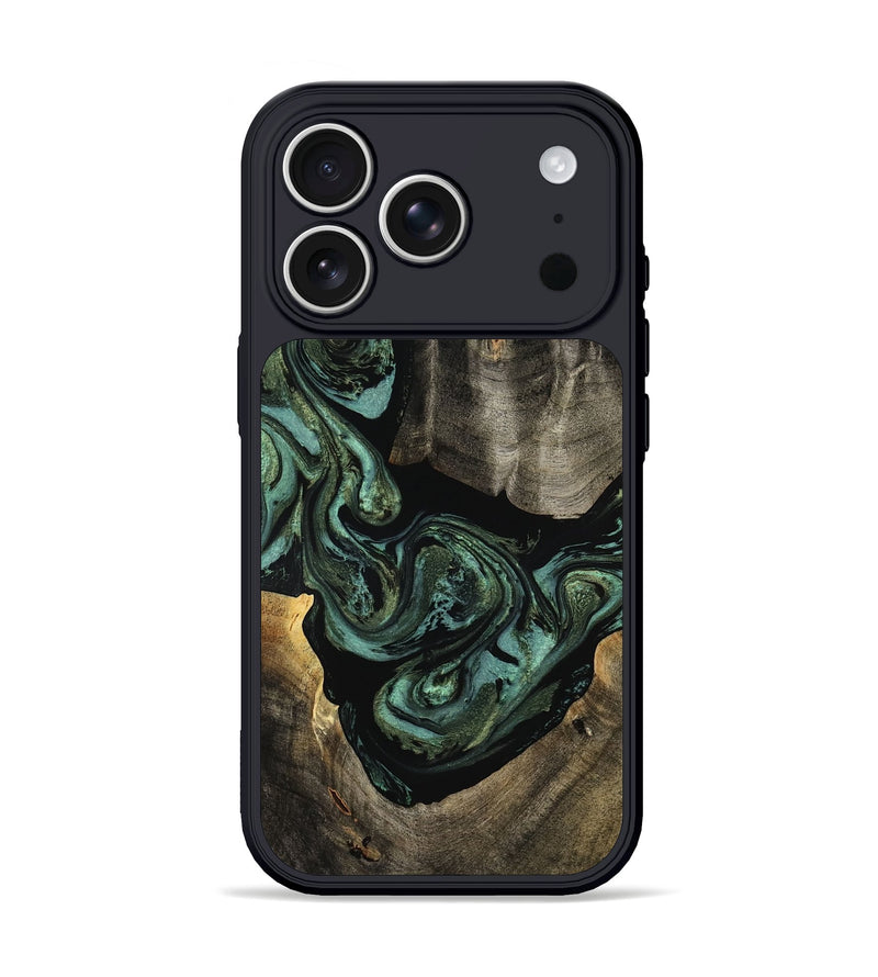 iPhone 17 Pro Wood Phone Case - Elliot (Green, 801062)