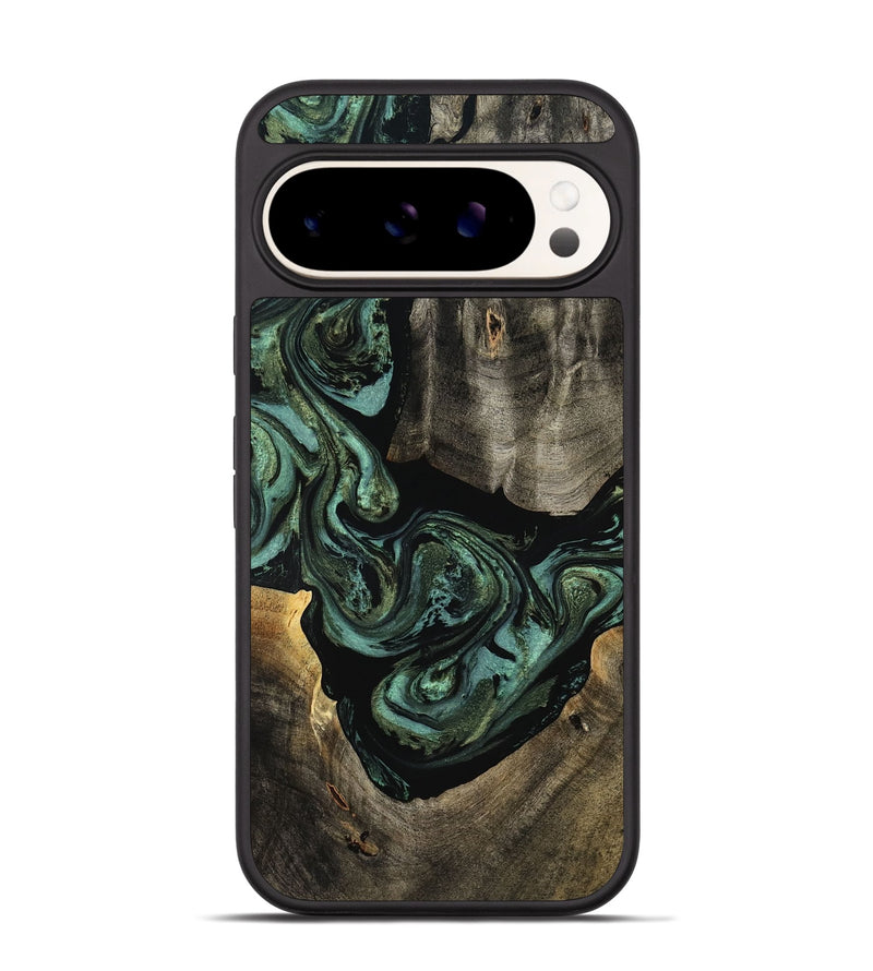 Pixel 9 Pro Wood Phone Case - Elliot (Green, 801062)
