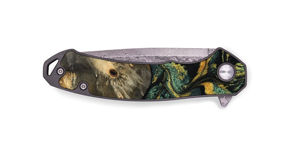 EDC Wood Pocket Knife - Yael (Green, 801063)