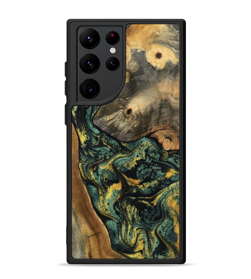 Galaxy S22 Ultra Wood Phone Case - Yael (Green, 801063)
