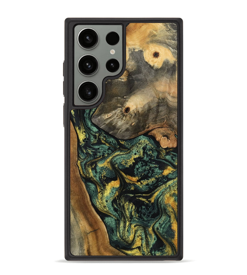 Galaxy S23 Ultra Wood Phone Case - Yael (Green, 801063)