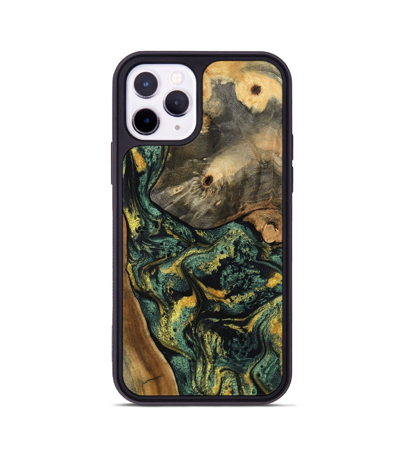 iPhone 11 Pro Wood Phone Case - Yael (Green, 801063)
