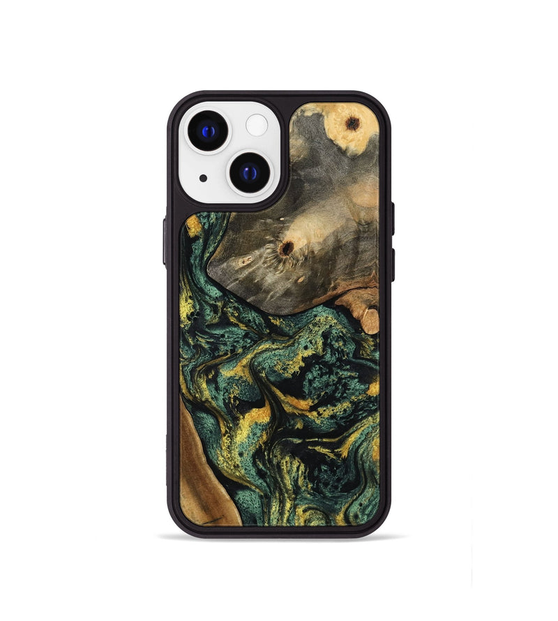 iPhone 13 mini Wood Phone Case - Yael (Green, 801063)