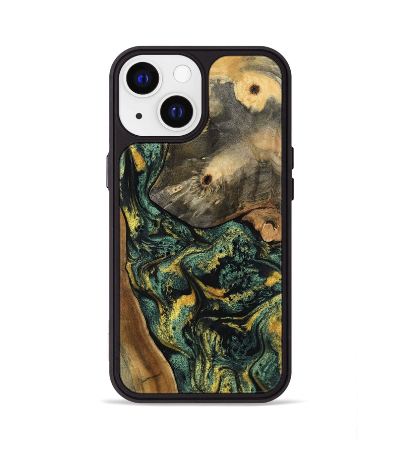 iPhone 13 Wood Phone Case - Yael (Green, 801063)