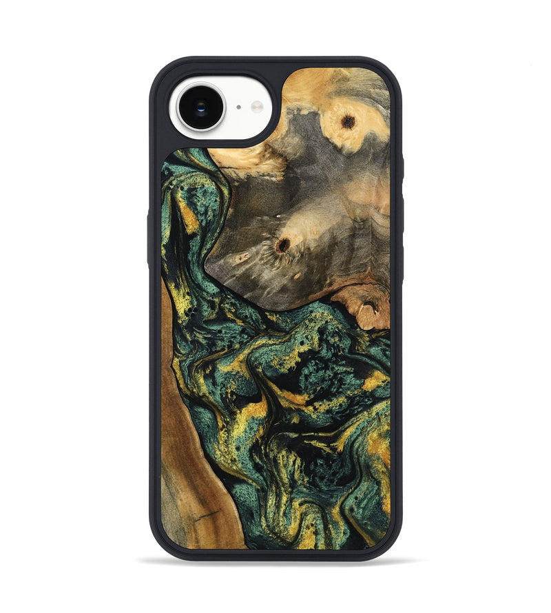 iPhone 16e Wood Phone Case - Yael (Green, 801063)