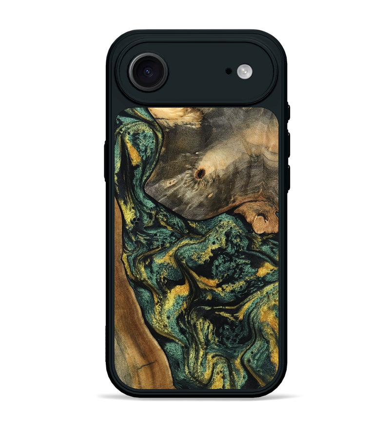 iPhone 17 Air Wood Phone Case - Yael (Green, 801063)