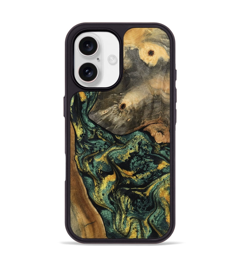 iPhone 17 Wood Phone Case - Yael (Green, 801063)