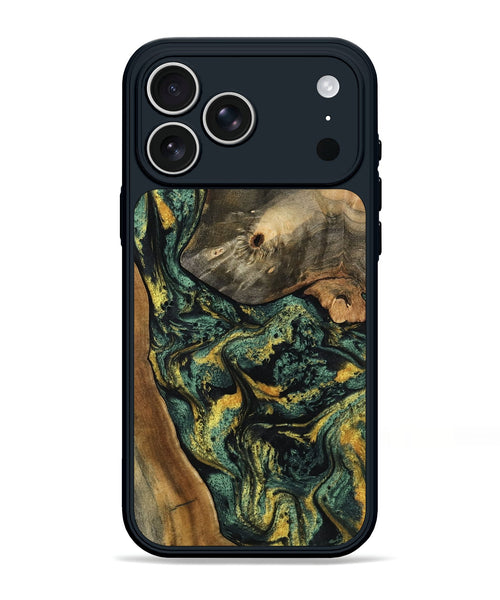 iPhone 17 Pro Max Wood Phone Case - Yael (Green, 801063)