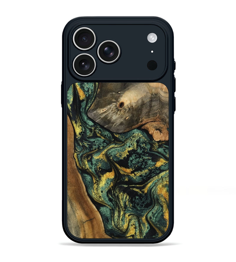 iPhone 17 Pro Max Wood Phone Case - Yael (Green, 801063)