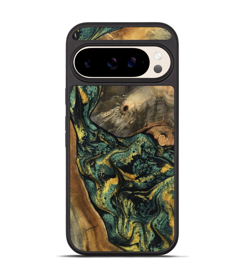 Pixel 10 Wood Phone Case - Yael (Green, 801063)