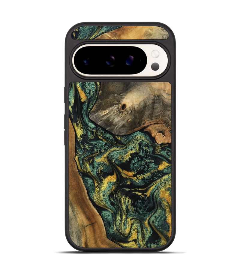 Pixel 9 Pro Wood Phone Case - Yael (Green, 801063)