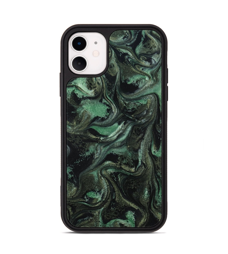 iPhone 11 ResinArt Phone Case - Carina (Green, 801064)