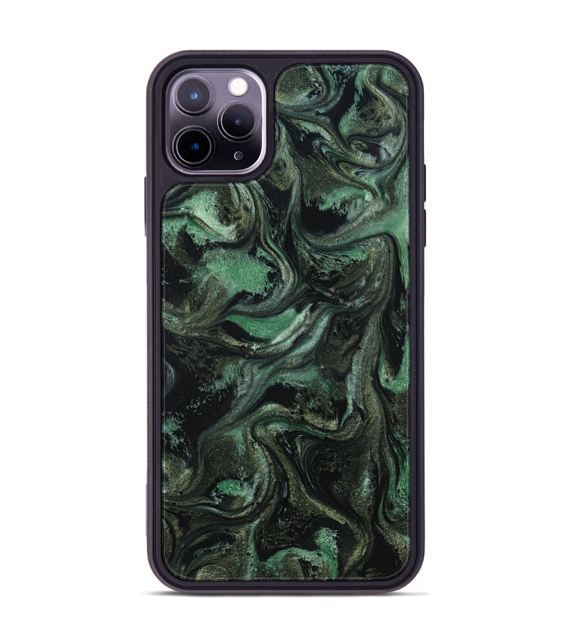 iPhone 11 Pro Max ResinArt Phone Case - Carina (Green, 801064)