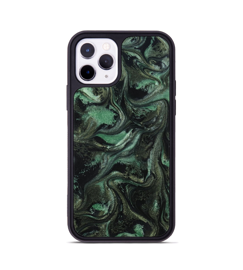 iPhone 11 Pro ResinArt Phone Case - Carina (Green, 801064)