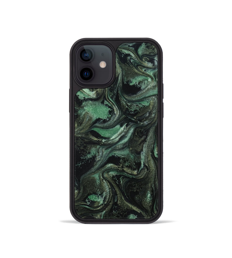 iPhone 12 mini ResinArt Phone Case - Carina (Green, 801064)