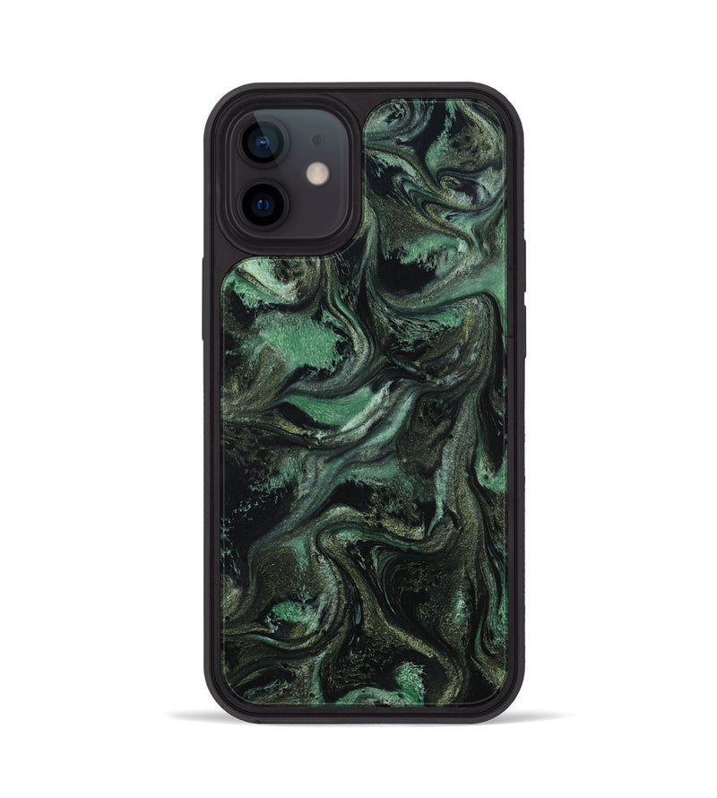 iPhone 12 ResinArt Phone Case - Carina (Green, 801064)