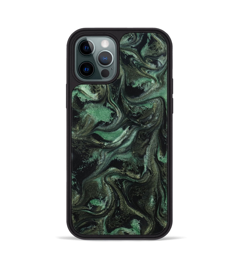 iPhone 12 Pro ResinArt Phone Case - Carina (Green, 801064)
