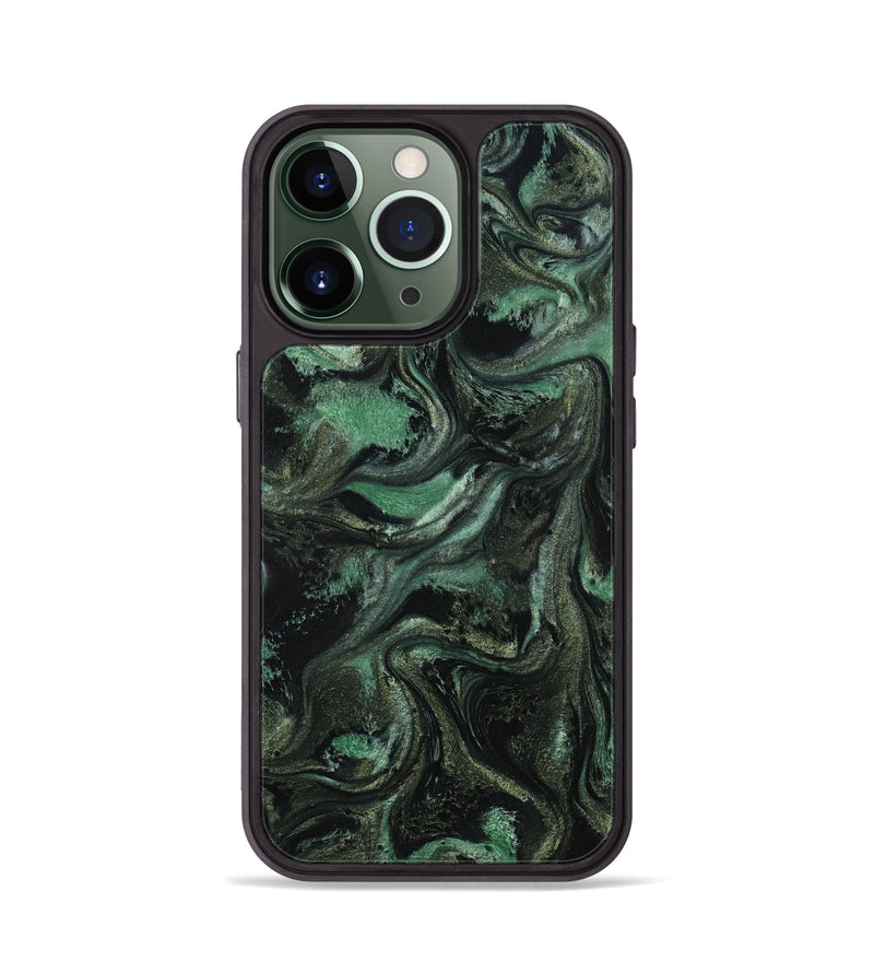 iPhone 13 Pro ResinArt Phone Case - Carina (Green, 801064)