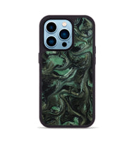 iPhone 14 Pro ResinArt Phone Case - Carina (Green, 801064)