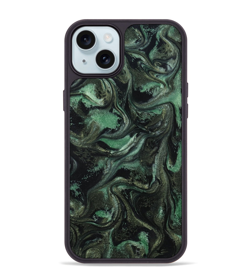 iPhone 15 Plus ResinArt Phone Case - Carina (Green, 801064)