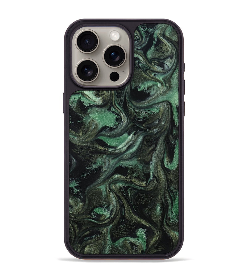 iPhone 15 Pro Max ResinArt Phone Case - Carina (Green, 801064)