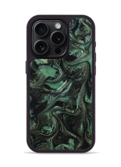 iPhone 15 Pro ResinArt Phone Case - Carina (Green, 801064)