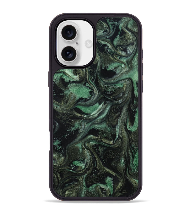 iPhone 16 Plus ResinArt Phone Case - Carina (Green, 801064)