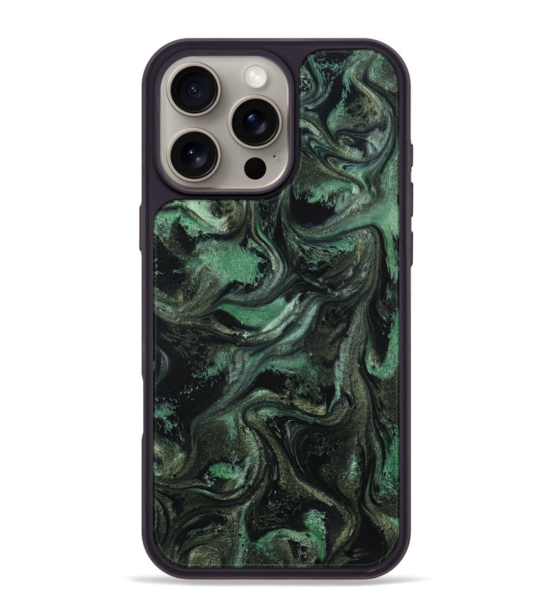 iPhone 16 Pro Max ResinArt Phone Case - Carina (Green, 801064)