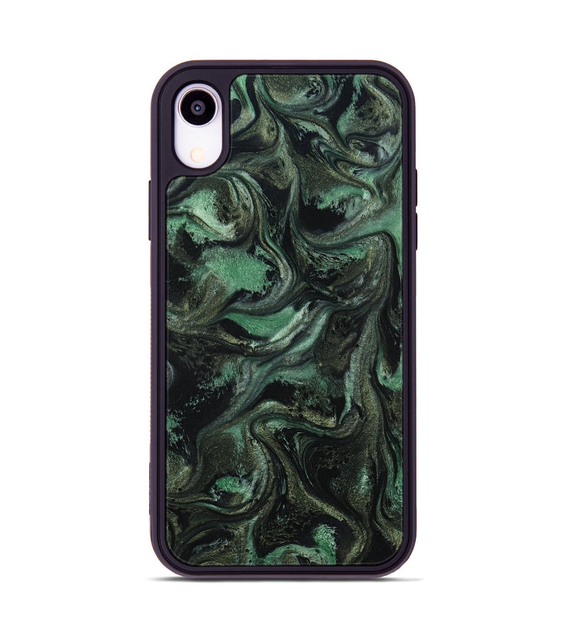 iPhone Xr ResinArt Phone Case - Carina (Green, 801064)