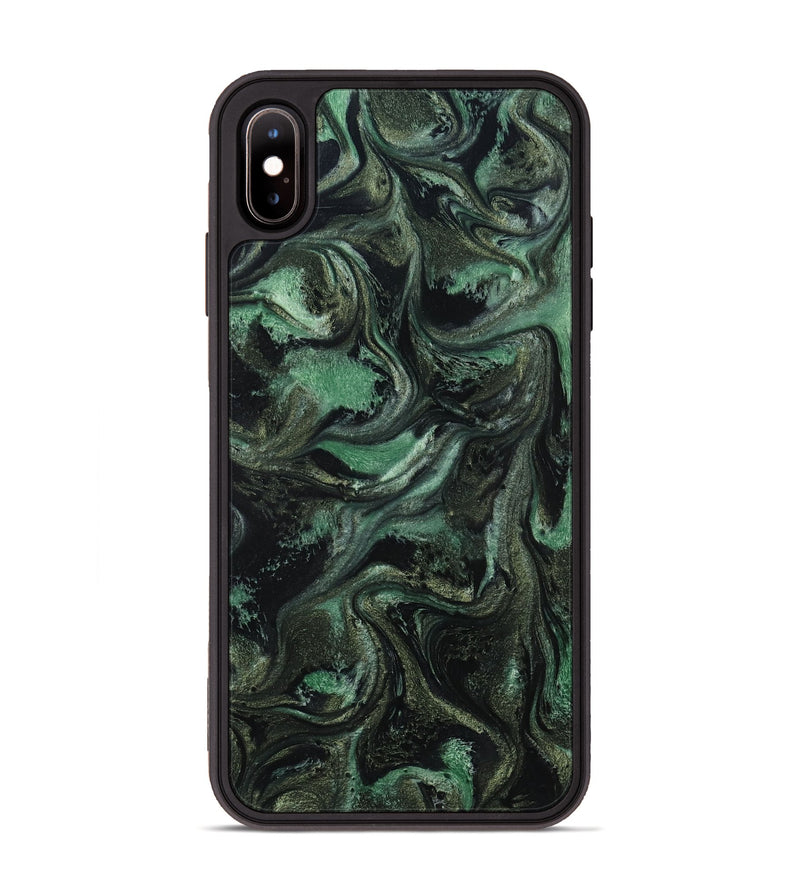 iPhone Xs Max ResinArt Phone Case - Carina (Green, 801064)
