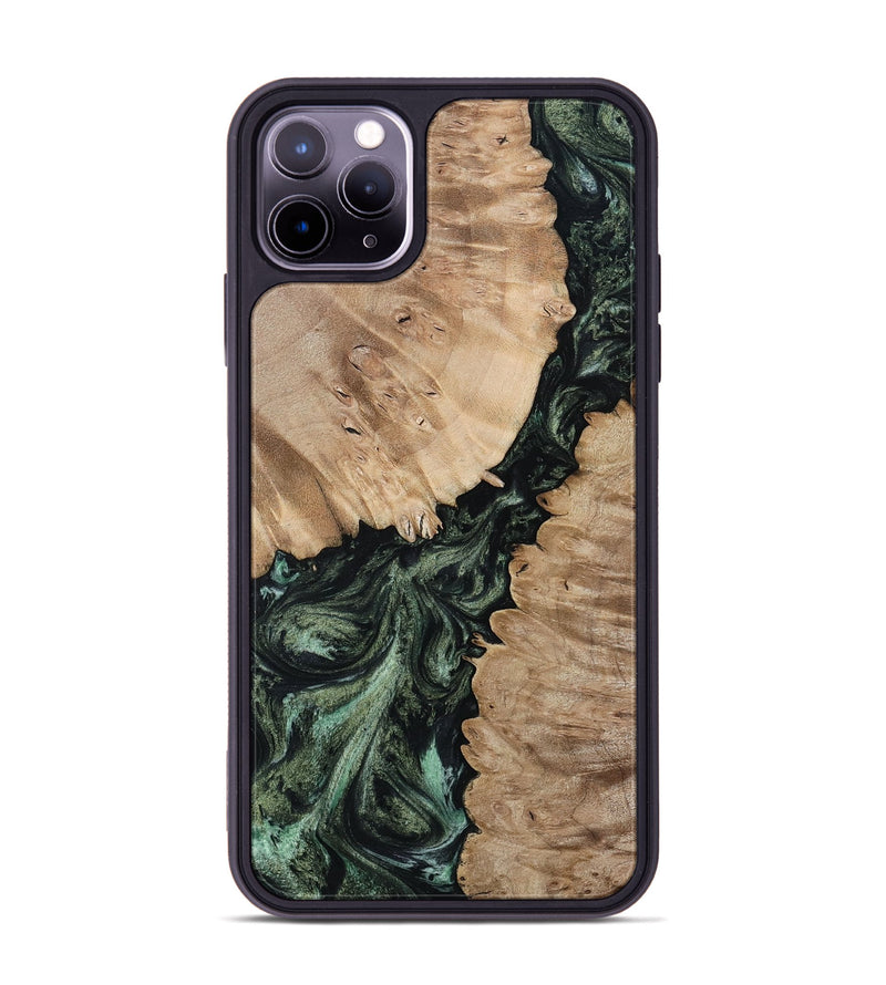 iPhone 11 Pro Max Wood Phone Case - Arden (Green, 801065)