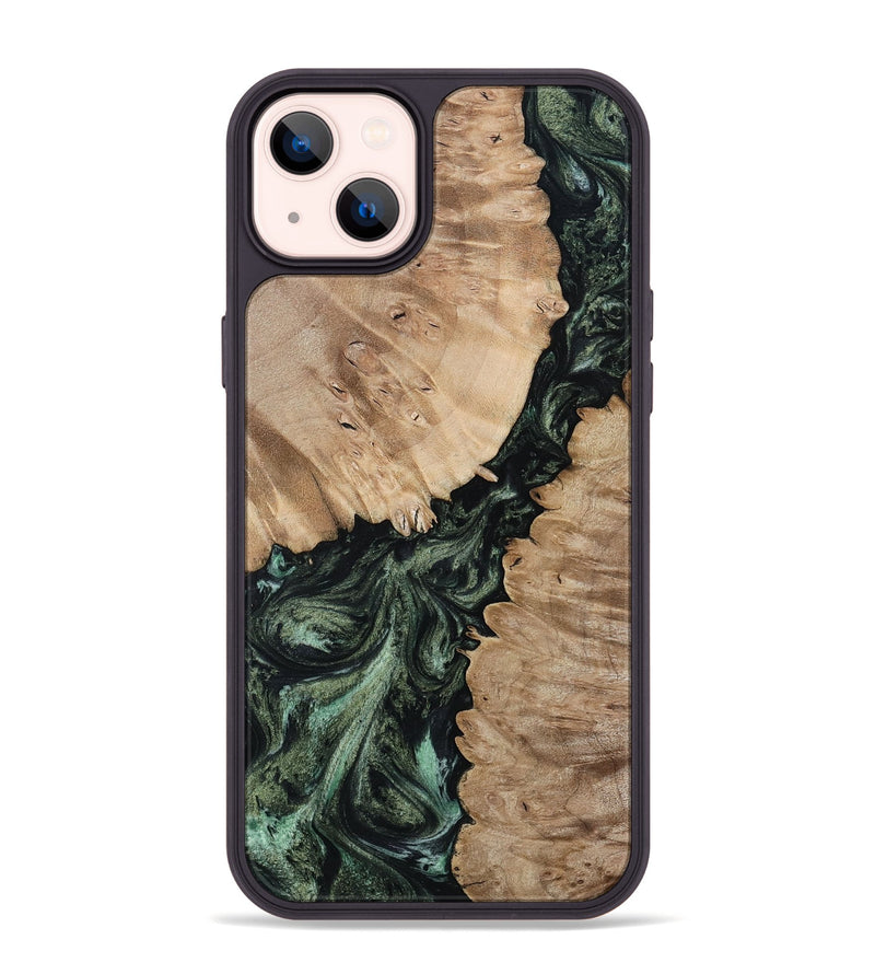 iPhone 14 Plus Wood Phone Case - Arden (Green, 801065)