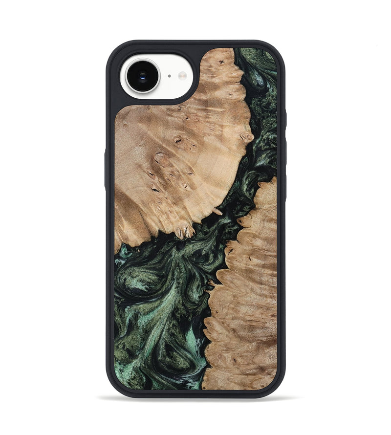 iPhone 16e Wood Phone Case - Arden (Green, 801065)