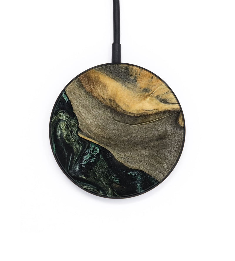 Circle Wood Wireless Charger - Tabitha (Green, 801066)