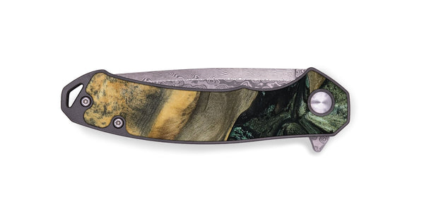 EDC Wood Pocket Knife - Tabitha (Green, 801066)