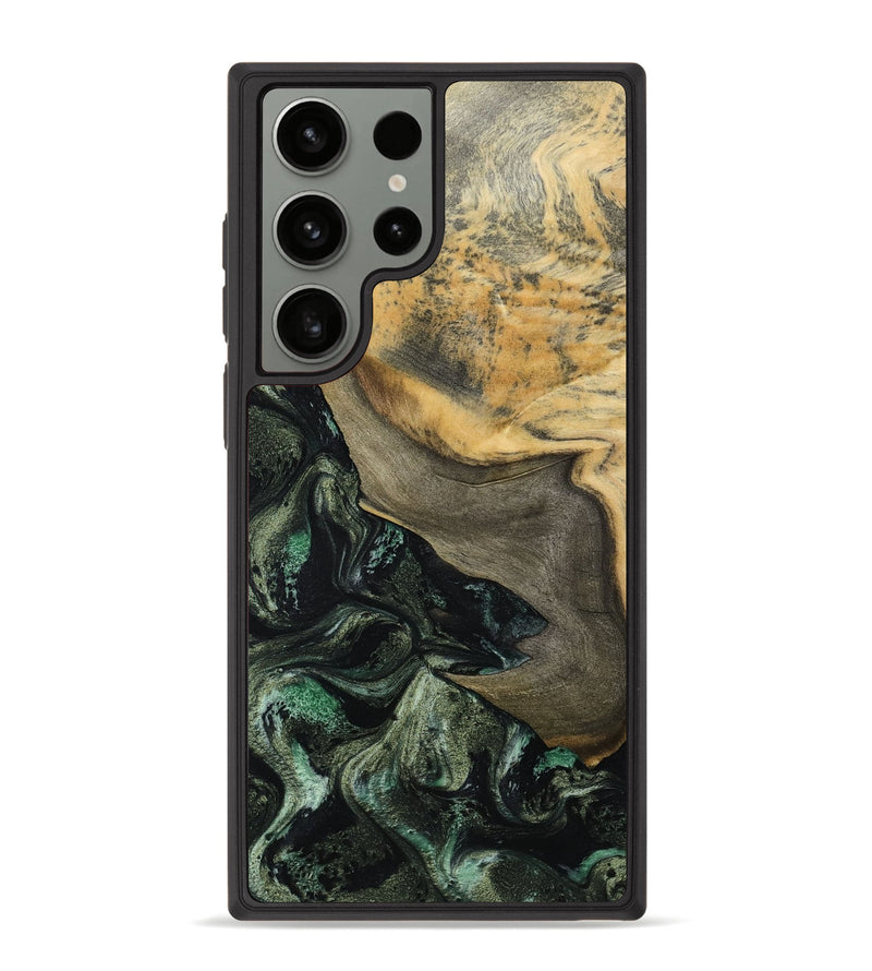 Galaxy S23 Ultra Wood Phone Case - Tabitha (Green, 801066)