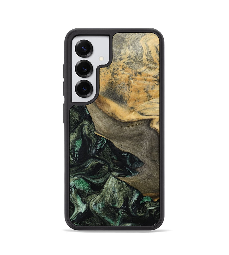 Galaxy S25 Wood Phone Case - Tabitha (Green, 801066)