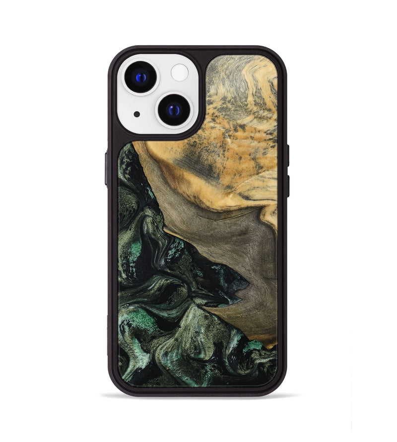 iPhone 13 Wood Phone Case - Tabitha (Green, 801066)