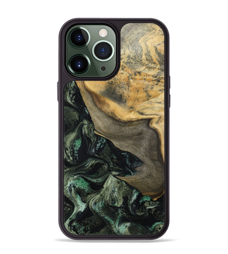 iPhone 13 Pro Max Wood Phone Case - Tabitha (Green, 801066)