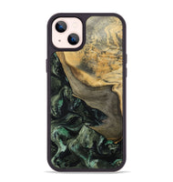 iPhone 14 Plus Wood Phone Case - Tabitha (Green, 801066)