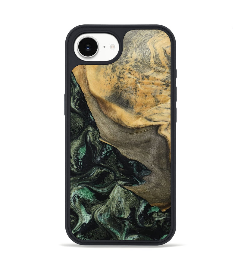 iPhone 16e Wood Phone Case - Tabitha (Green, 801066)