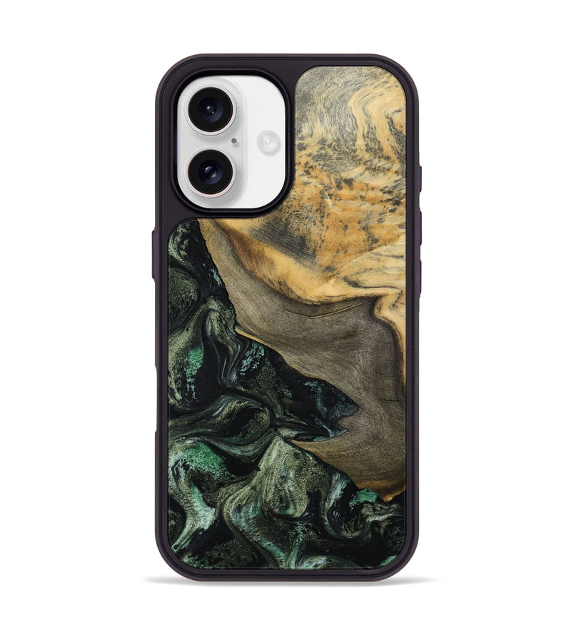 iPhone 17 Wood Phone Case - Tabitha (Green, 801066)