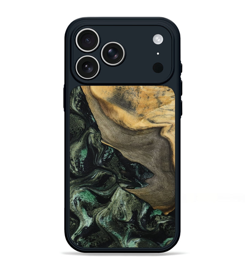 iPhone 17 Pro Max Wood Phone Case - Tabitha (Green, 801066)