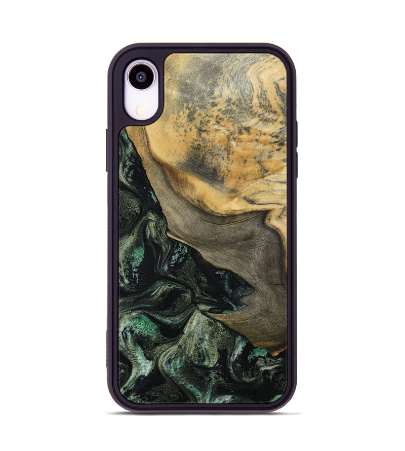 iPhone Xr Wood Phone Case - Tabitha (Green, 801066)