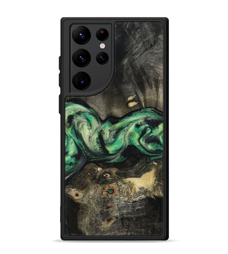 Galaxy S22 Ultra Wood Phone Case - Infant (Green, 801067)