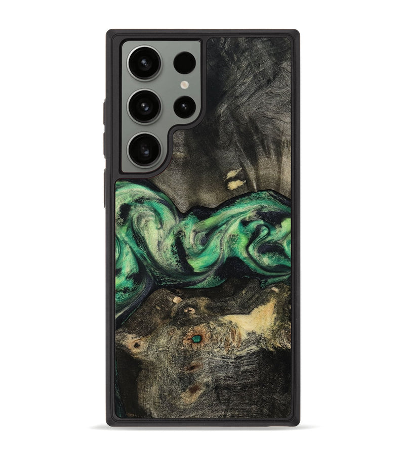 Galaxy S23 Ultra Wood Phone Case - Infant (Green, 801067)