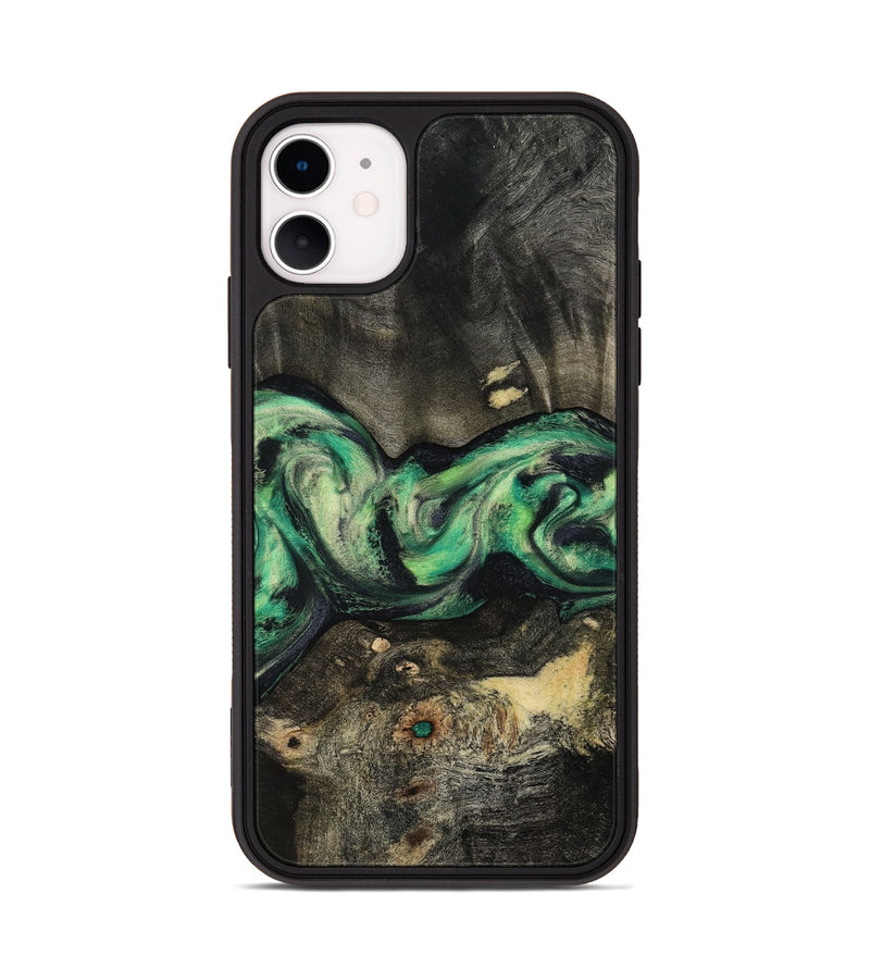 iPhone 11 Wood Phone Case - Infant (Green, 801067)