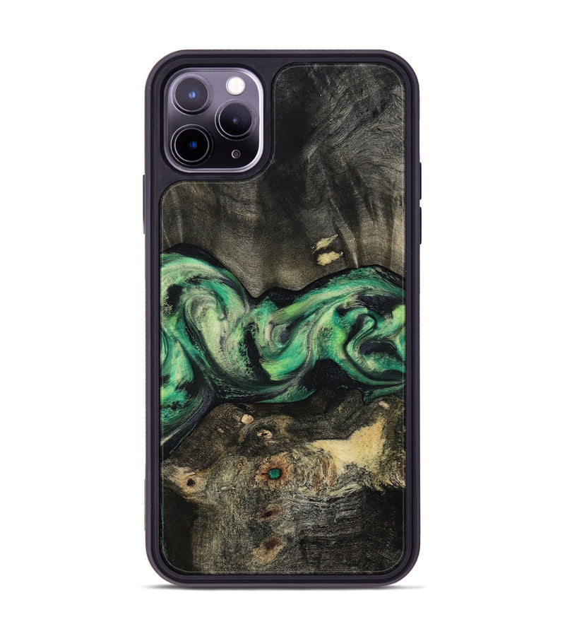 iPhone 11 Pro Max Wood Phone Case - Infant (Green, 801067)