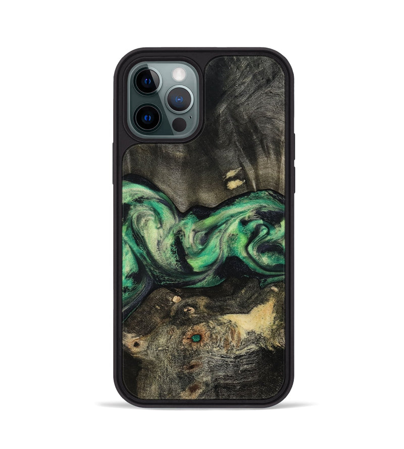 iPhone 12 Pro Wood Phone Case - Infant (Green, 801067)